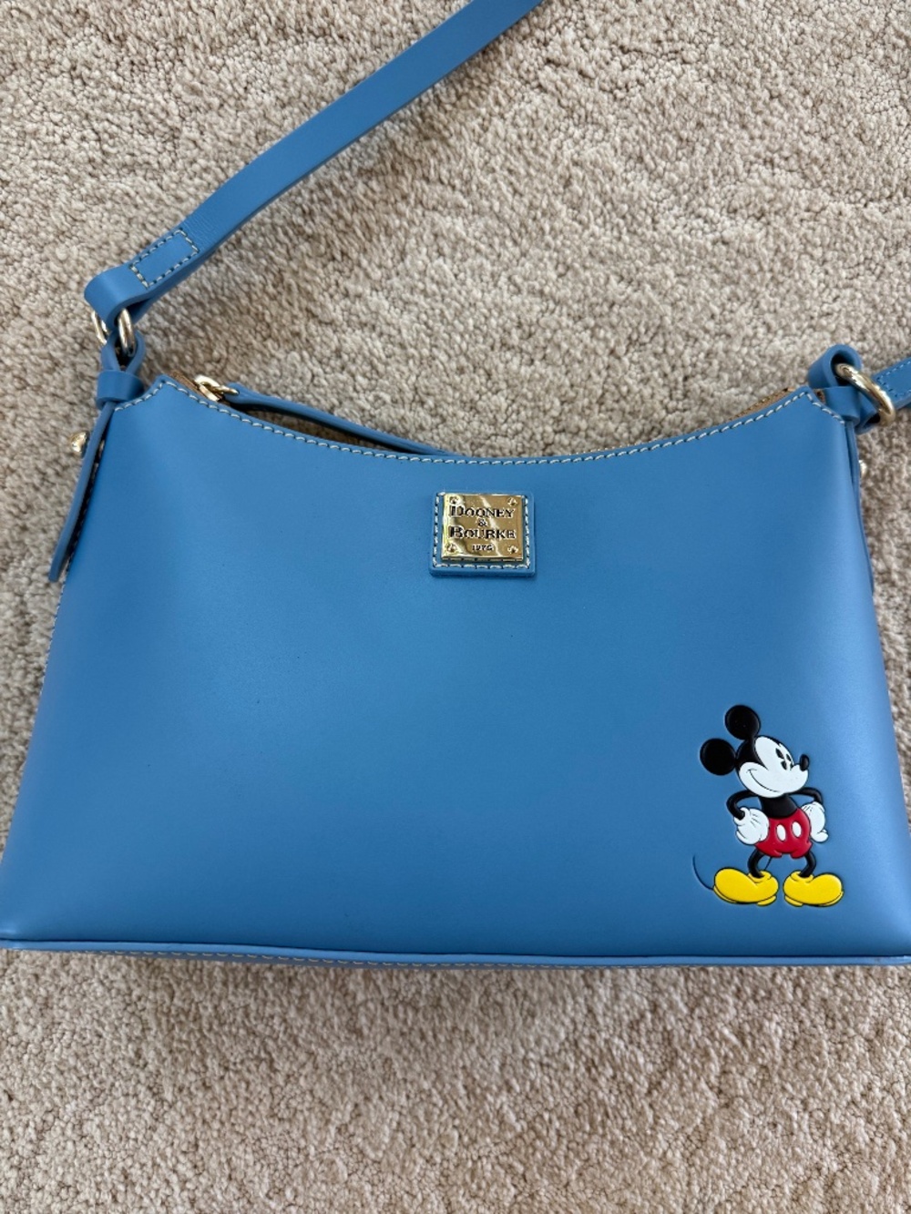 Disney Dooney & Bourke Sky-Blue Mickey Mouse Crossbody Bag